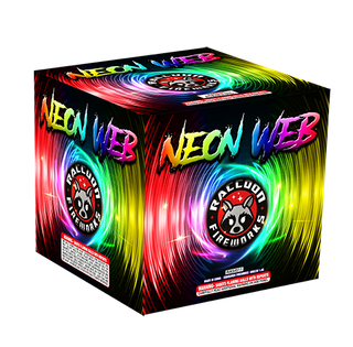 RA54511 Neon Web 2"9 shots ghost ring effect Cake