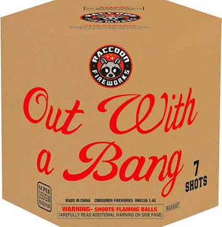 RA53607 Out With A Bang 500 Gram 7 Shots Hexagon Cake 