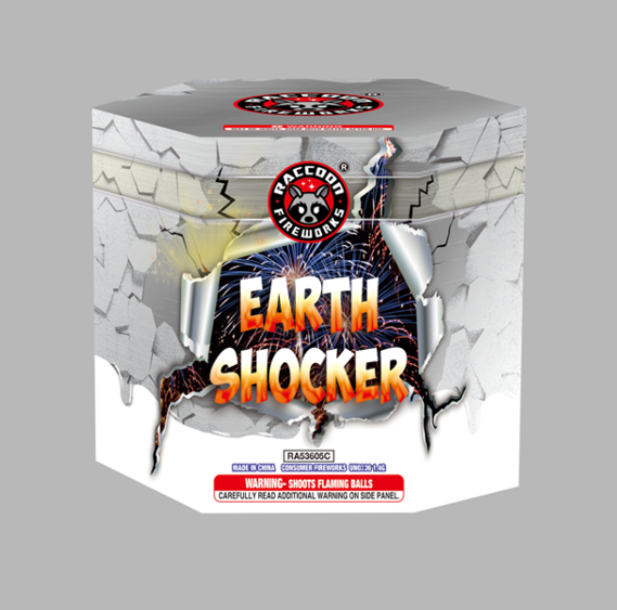 RA53605C Earth Shocker 500 Gram 7 Shots hexagon Cake 