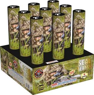 RA54502 Seal Team Double Break 500 Gram 2 Inch 9 Shots Cake 
